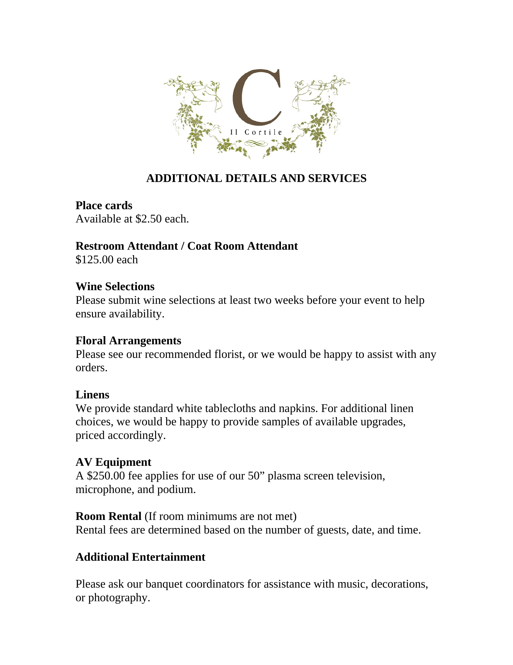 Menu Page 3