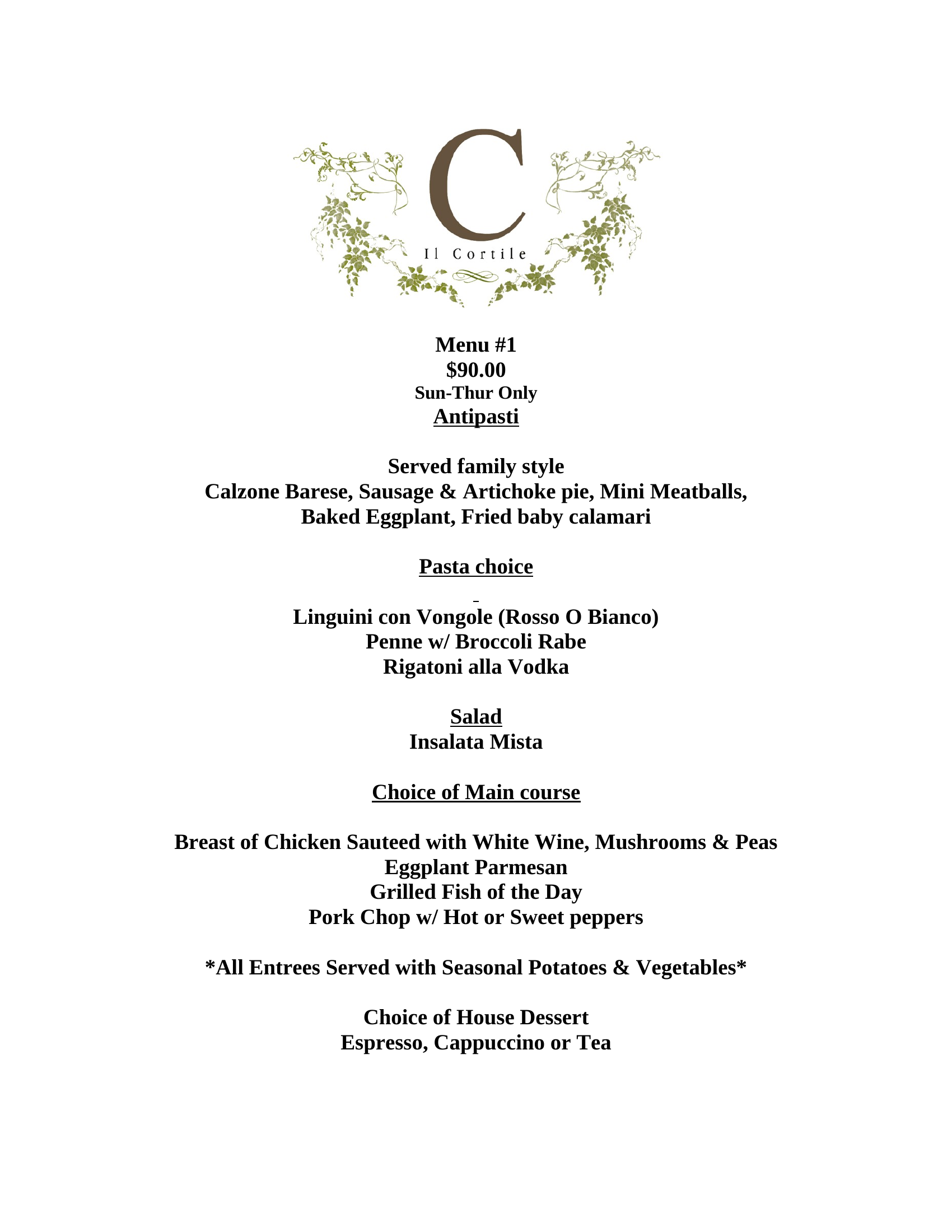 Menu Page 9