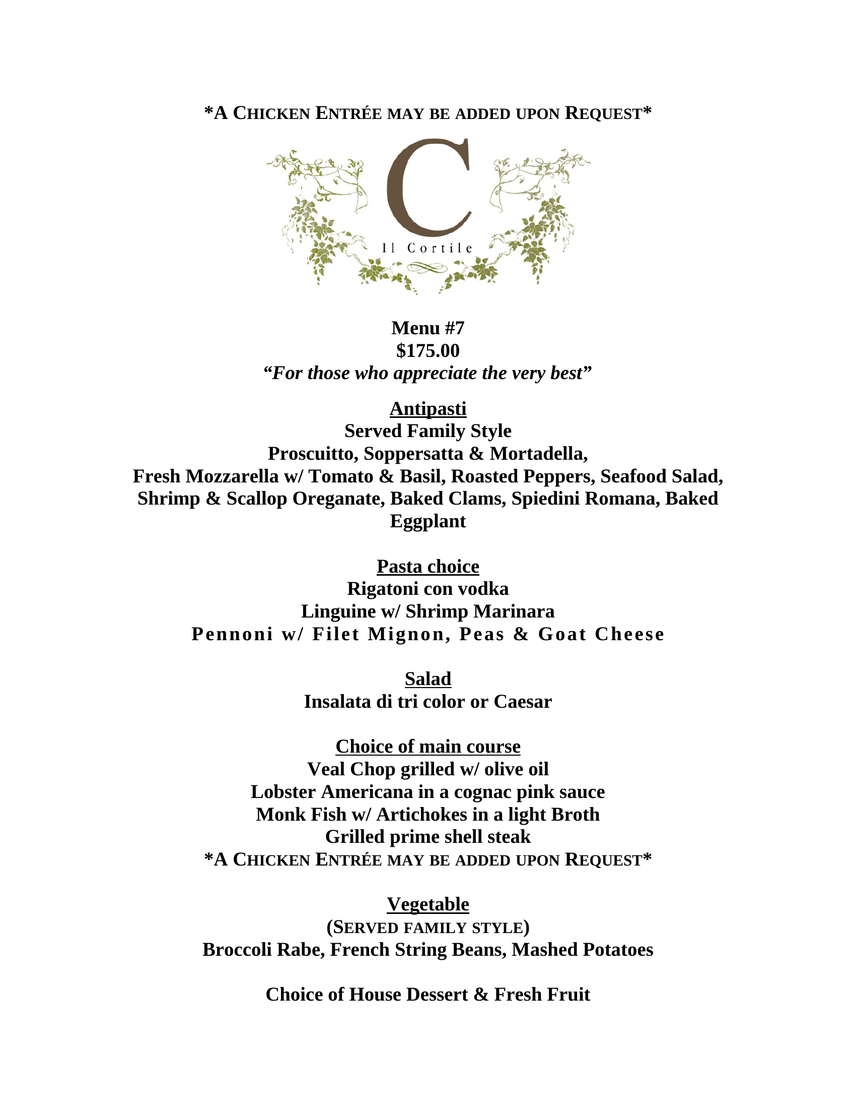 Menu Page 15